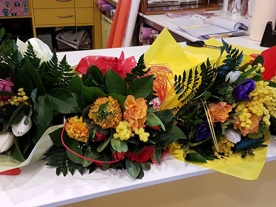 Festa della Donna Mazzi Gerbera Rosa Tulipani Mimosa Fioreria Bruseghini Besenello Trento